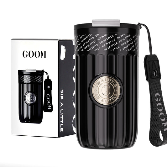 GOOM [EMBLEM] 17oz Tumbler with Lid and Straw - Camellia Noir