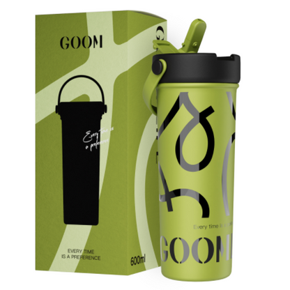 GOOM [GRAFFITI] 20oz Tumbler with Flip Straw and Top Handle - ForestHaven