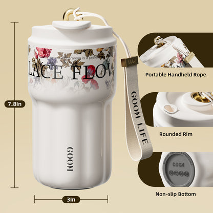 LIMITED EDITION - GOOM [POP] 18oz Tumbler with Lid and Straw - Floral Reverie